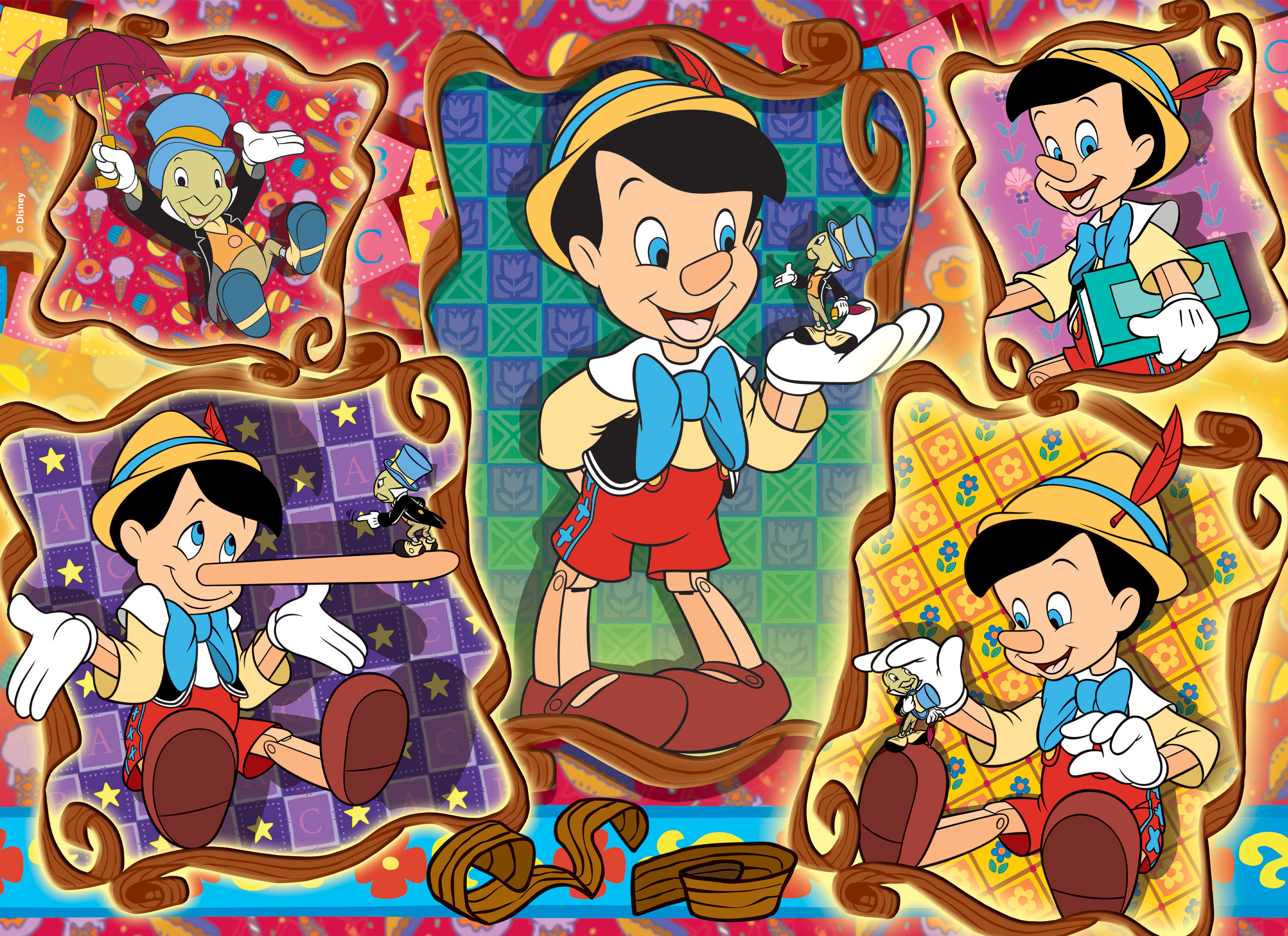 lisciani-disney-puzzle-double-face-maxi-floor-108-pinocchio image 2