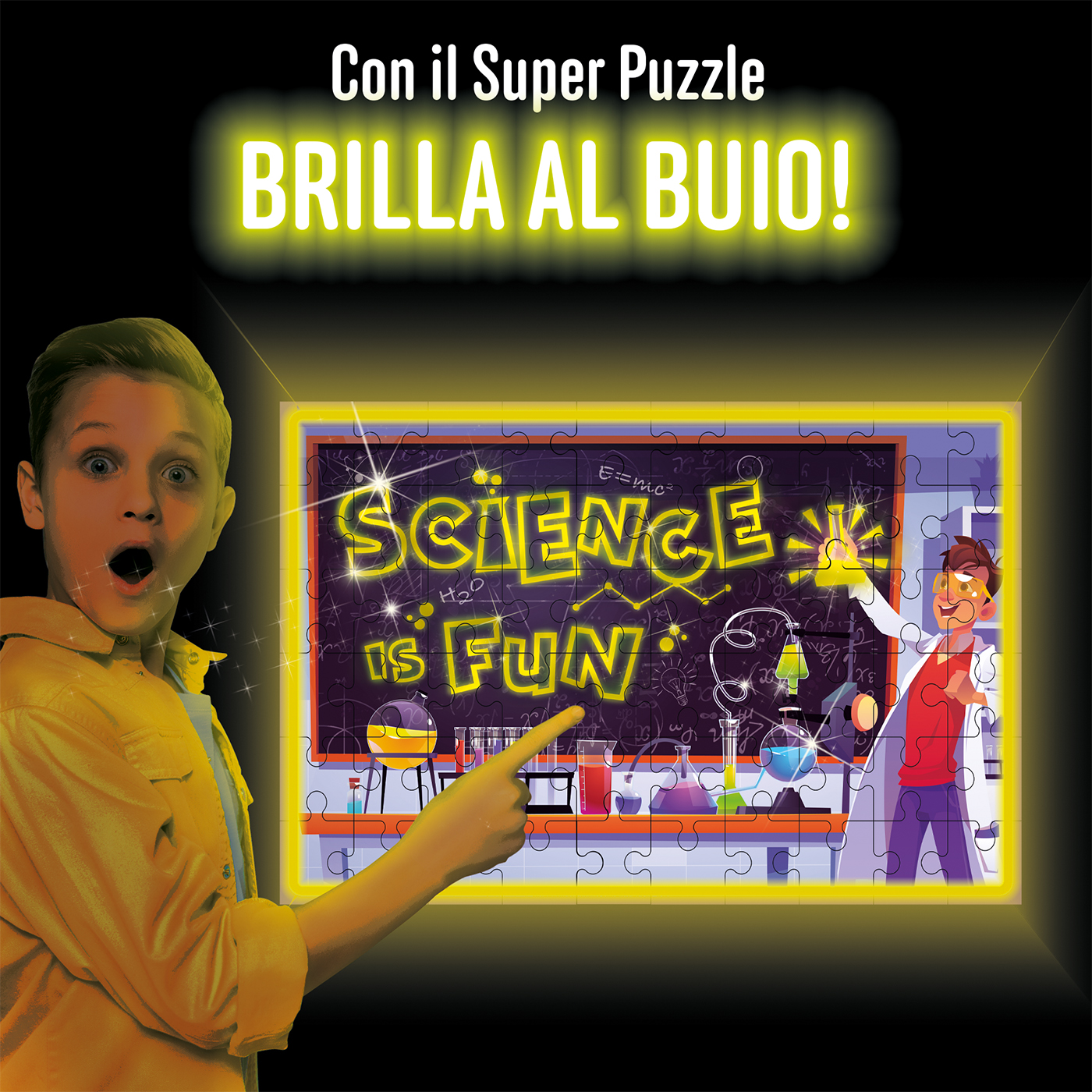 lisciani-i-m-a-genius-laboratorio-del-buio-kit-scientifique-phosphorescent image 4