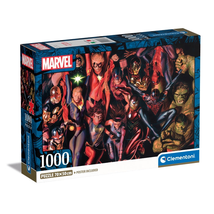 clementoni-marvel-1000-pi-ces-puzzle-adulte-super-h-ros-70-x-50-cm image 1