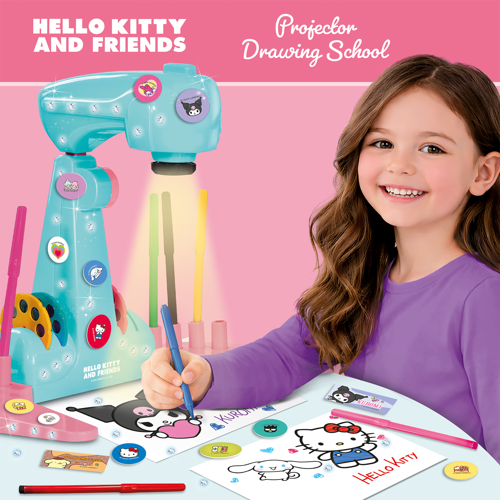 lisciani-hello-kitty-friends-projector-drawing-school-cole-de-dessin-par-project image 2