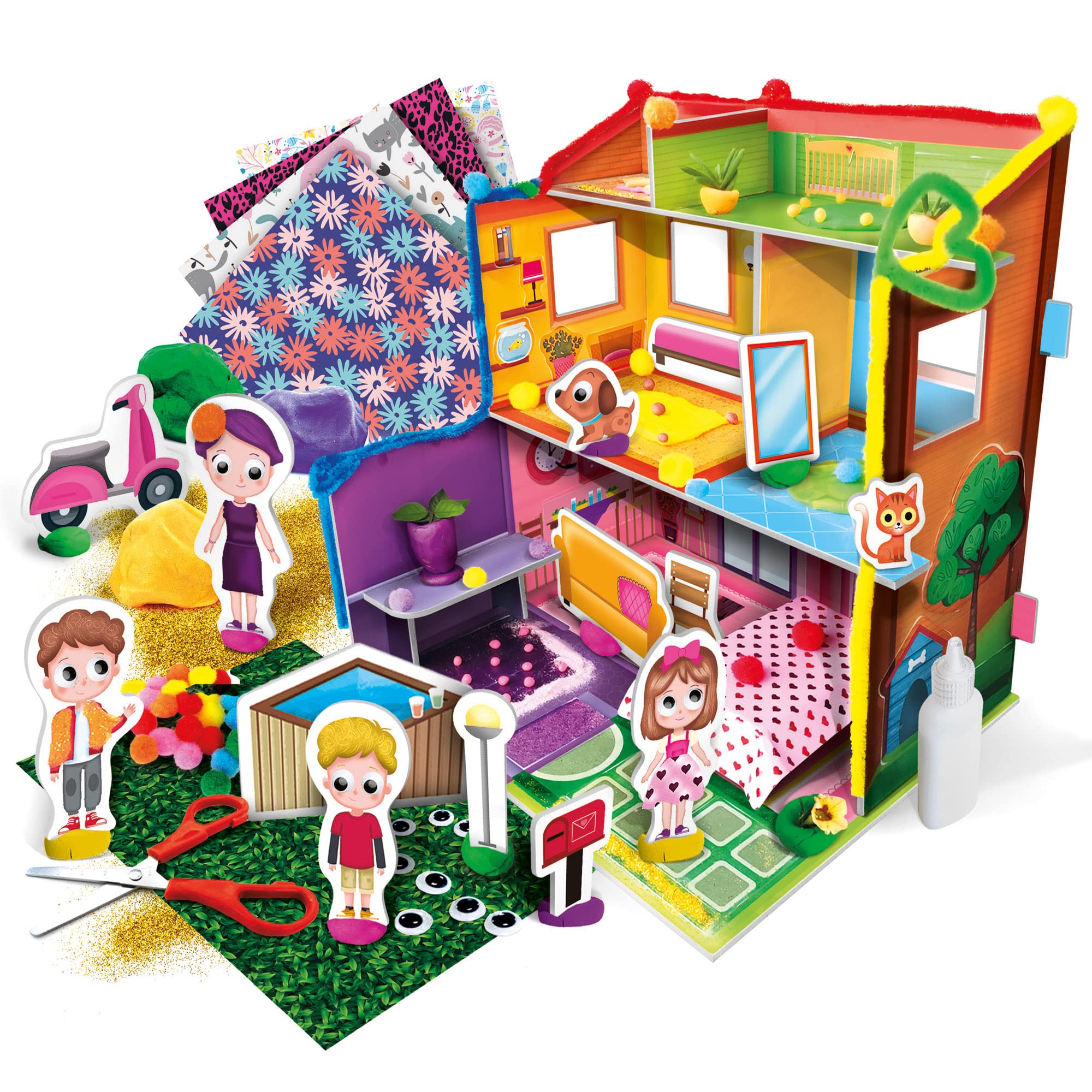 headu-my-first-doll-s-house-maison-de-poup-e-3d-cr-ative-4-8-ans image 2