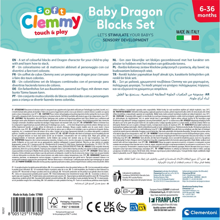 clementoni-clemmy-baby-dragon-jeu-de-10-cubes-souples-personnage-fantasy image 4