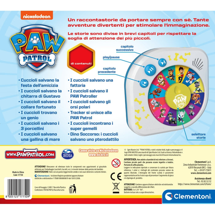 clementoni-paw-patrol-la-squadra-dei-cuccioli-racontastorie-audio-sans-cran image 4