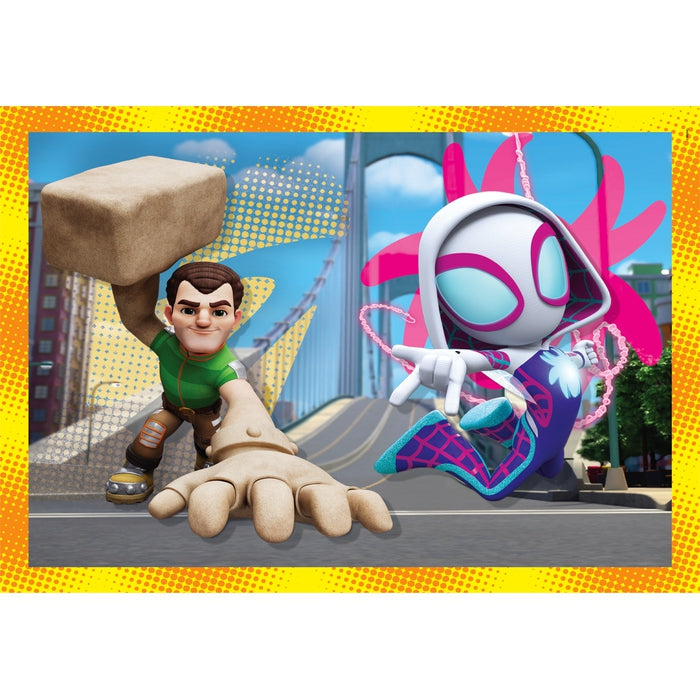 clementoni-spidey-friends-puzzle-4-en-1-12-16-20-24-pi-ces image 3