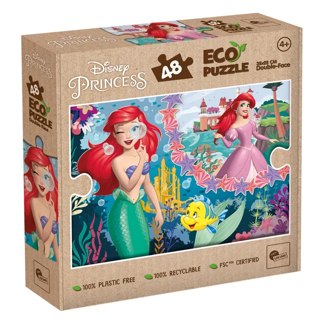 lisciani-disney-eco-puzzle-mini-df-48-ariel-puzzle-48-pi-ces-colorier image 1