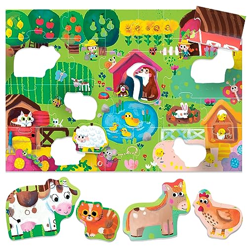 headu-maxi-shaped-puzzle-farm-puzzle-ferme-19-pi-ces image 4