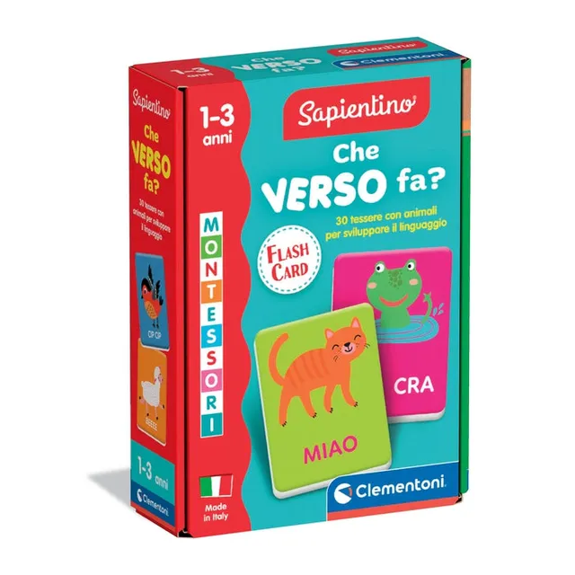 clementoni-montessori-flashcards-che-verso-fa-30-cartes image 1