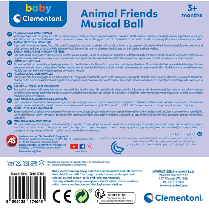 baby-clementoni-animal-friends-balle-musicale-b-b image 6