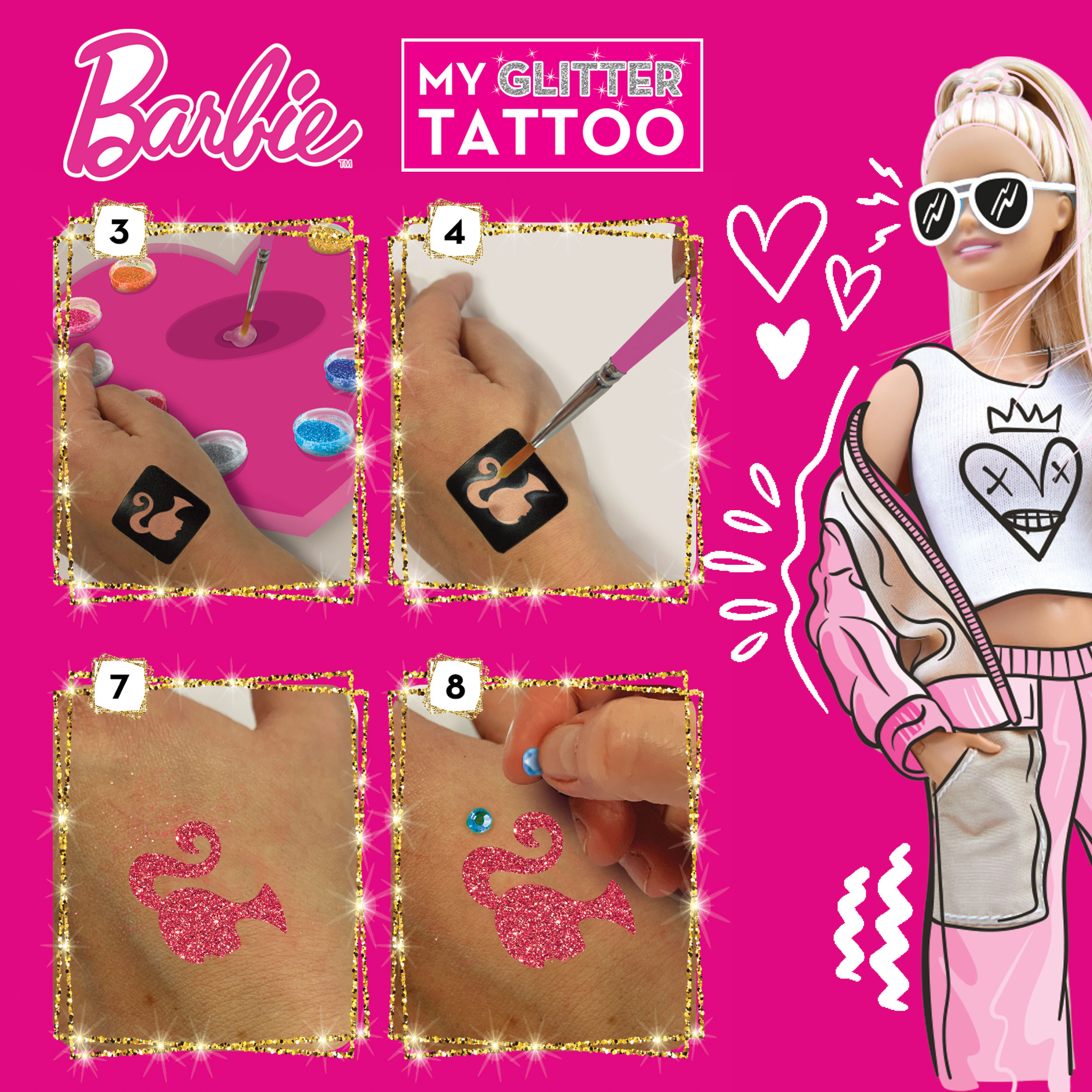 lisciani-barbie-my-glitter-tattoo-kit-tattoos-paillettes image 4