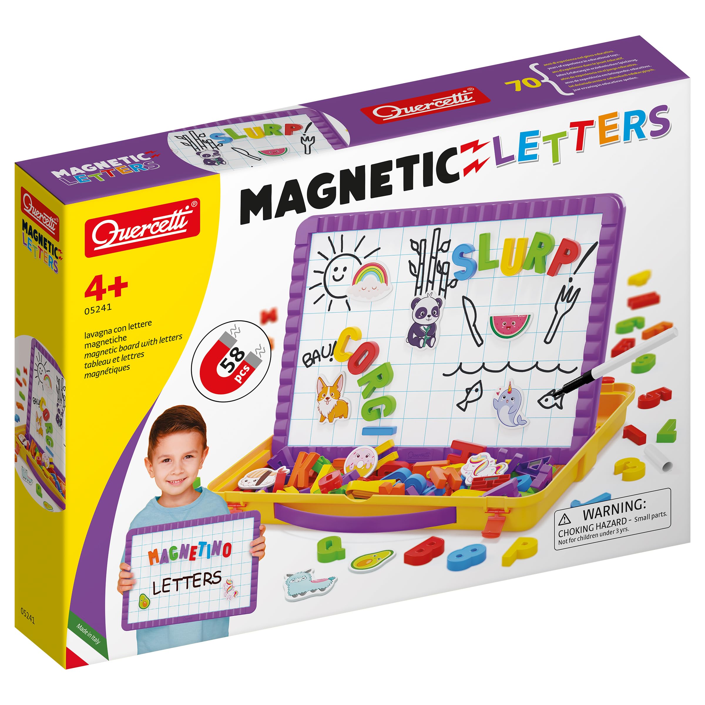 quercetti-5241-tableau-magn-tique-lettres-grand-tableau-avec-mallette image 1