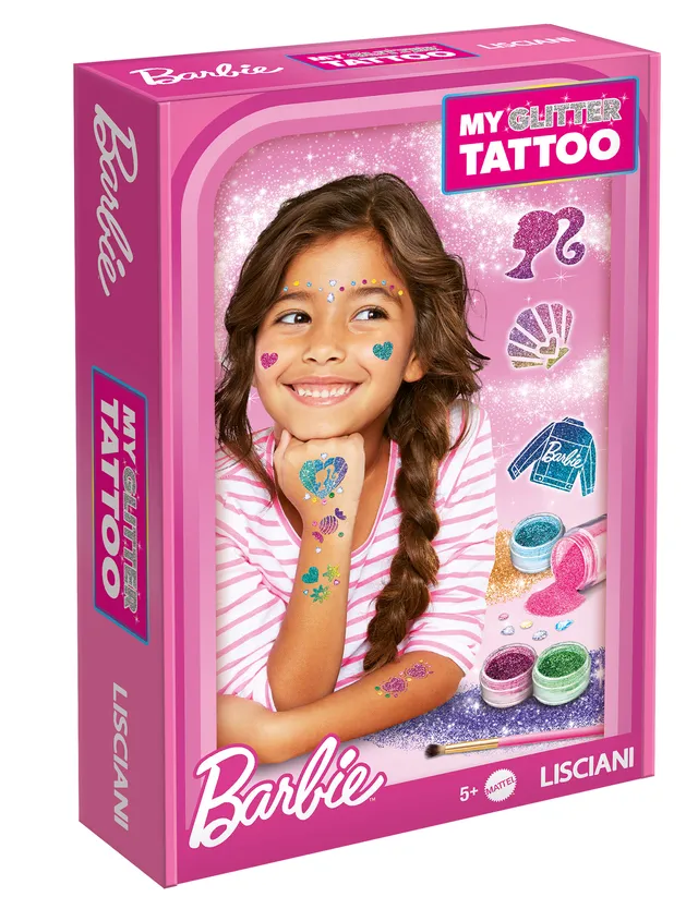 lisciani-barbie-my-glitter-tattoo-kit-tattoos-paillettes image 1