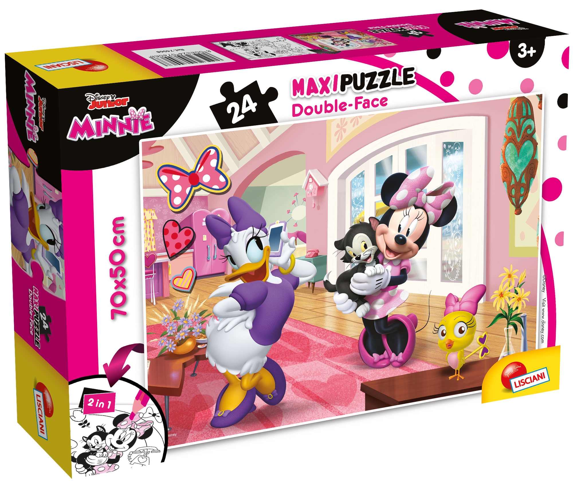 lisciani-disney-puzzle-double-face-maxi-floor-24-minnie image 1