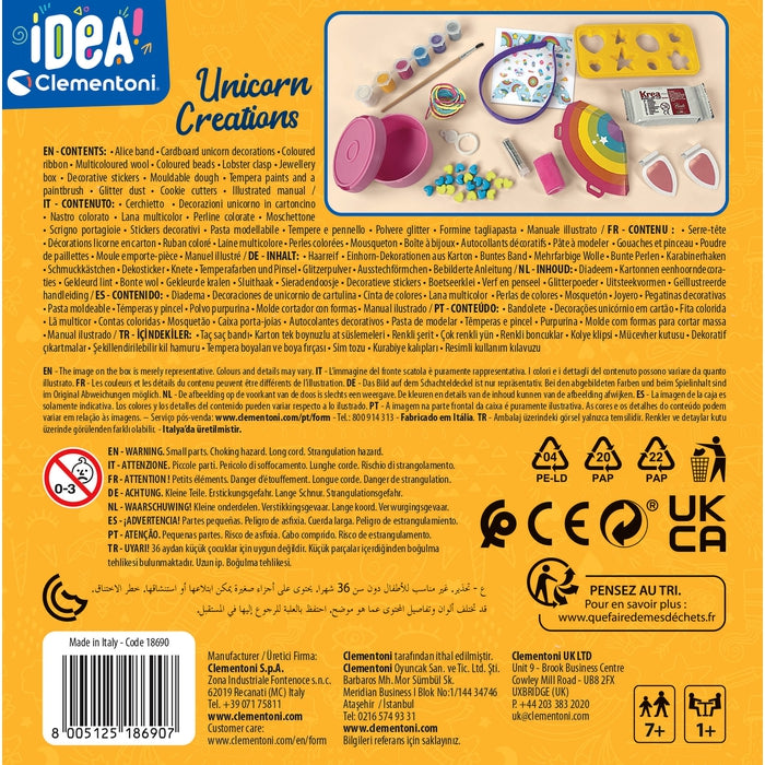 clementoni-idea-unicorn-creations-kit-cr-atif-arc-en-ciel image 6