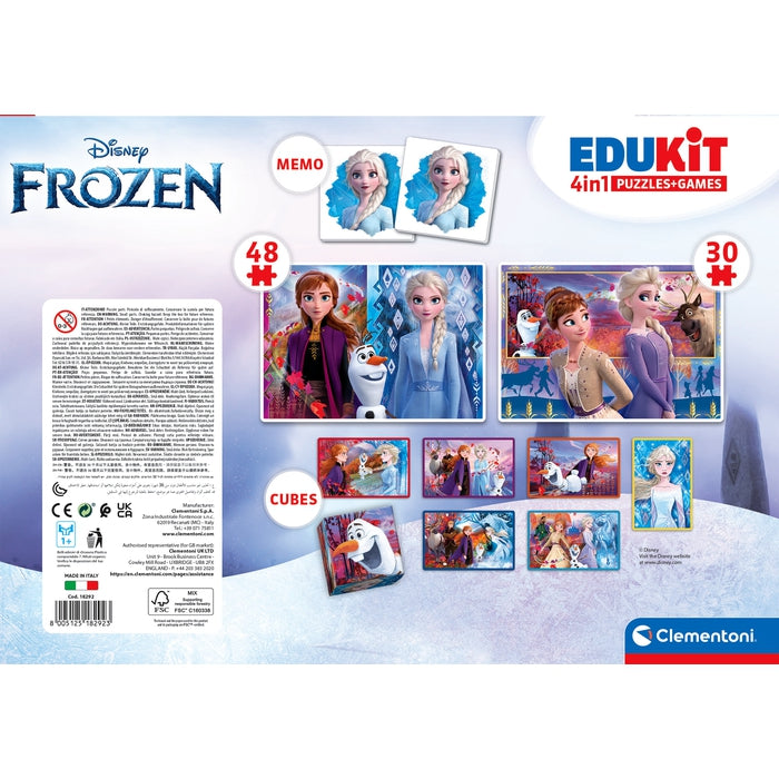 clementoni-frozen-kit-ducatif-2-puzzles-30-et-48-pi-ces-memo-cubes image 4