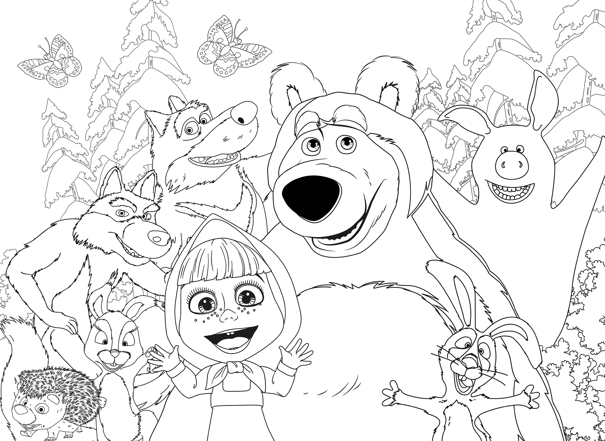 lisciani-masha-eco-puzzle-60-pi-ces-colorier image 3