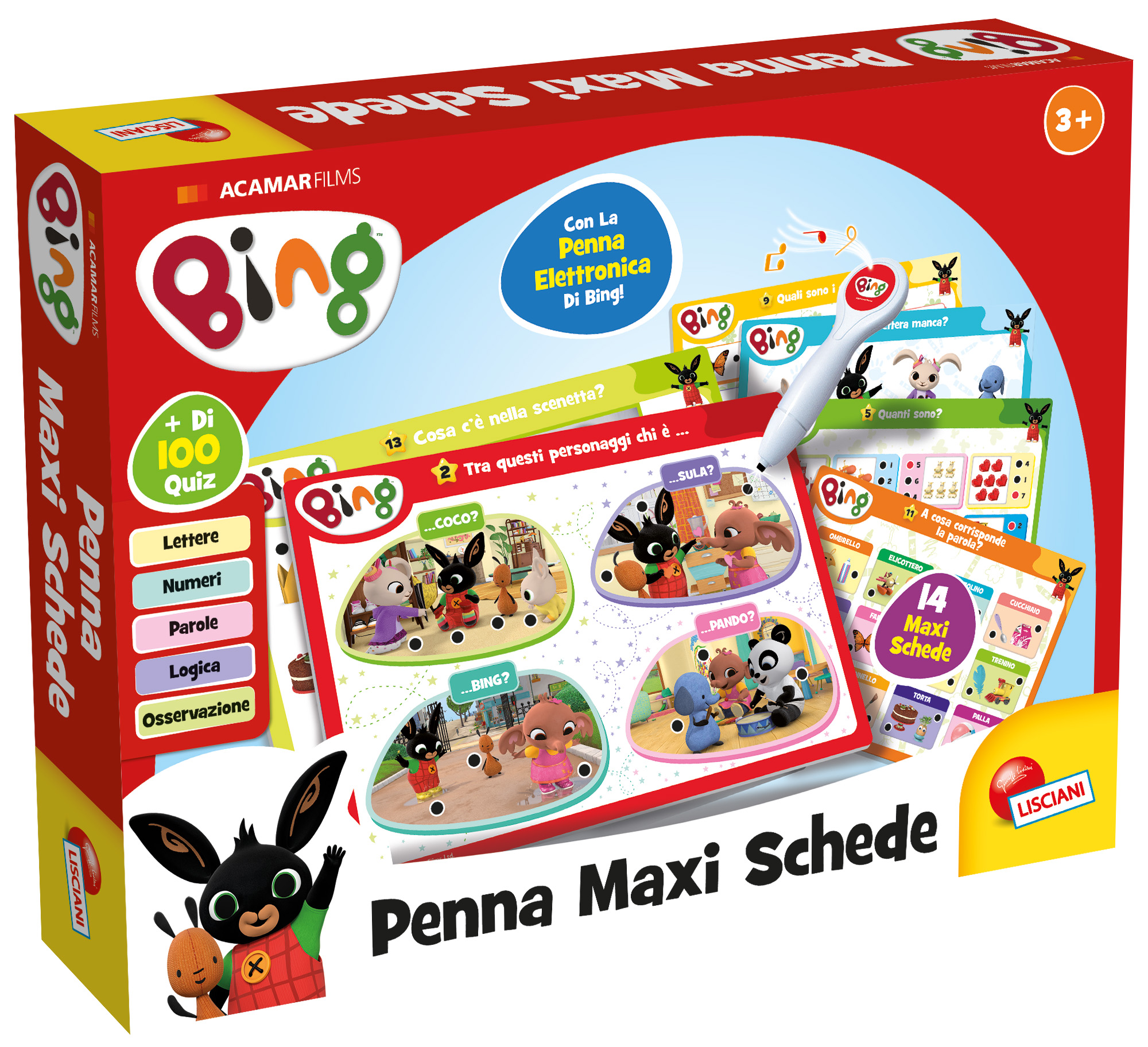 lisciani-bing-penna-maxi-schede-jeu-ducatif-14-maxi-fiches-100-quiz image 1