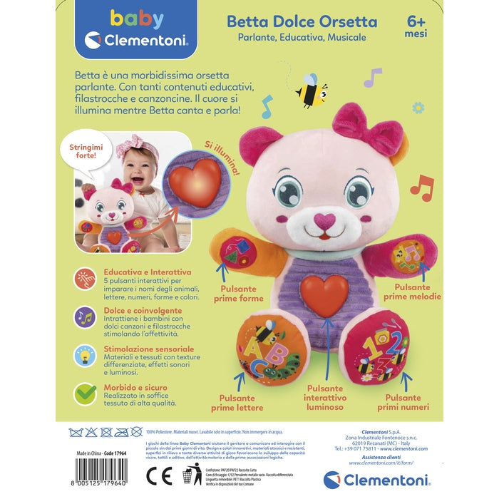clementoni-baby-betta-dolce-orsetta-peluche-parlante-interactive image 7