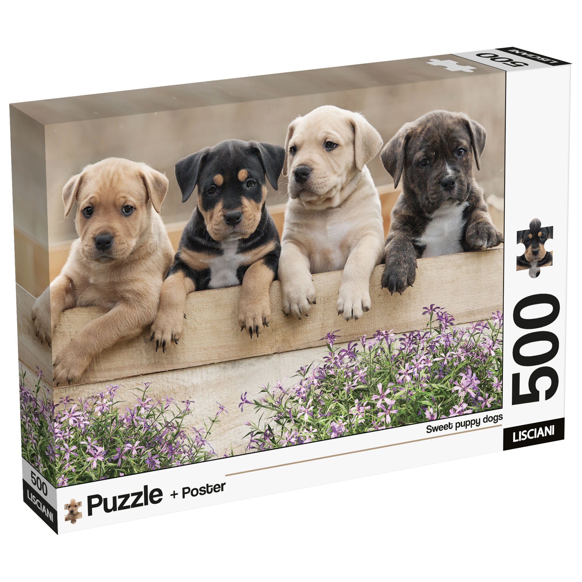 lisciani-puzzle-poster-dogs-500-pi-ces image 1