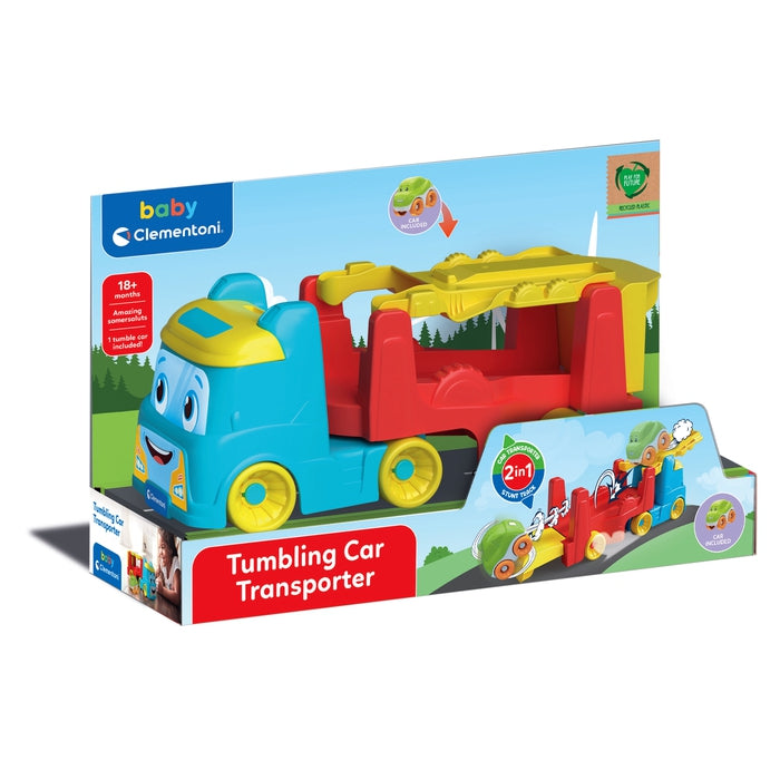 baby-clementoni-tumbling-cars-transporter-camion-porteur-voiture image 2
