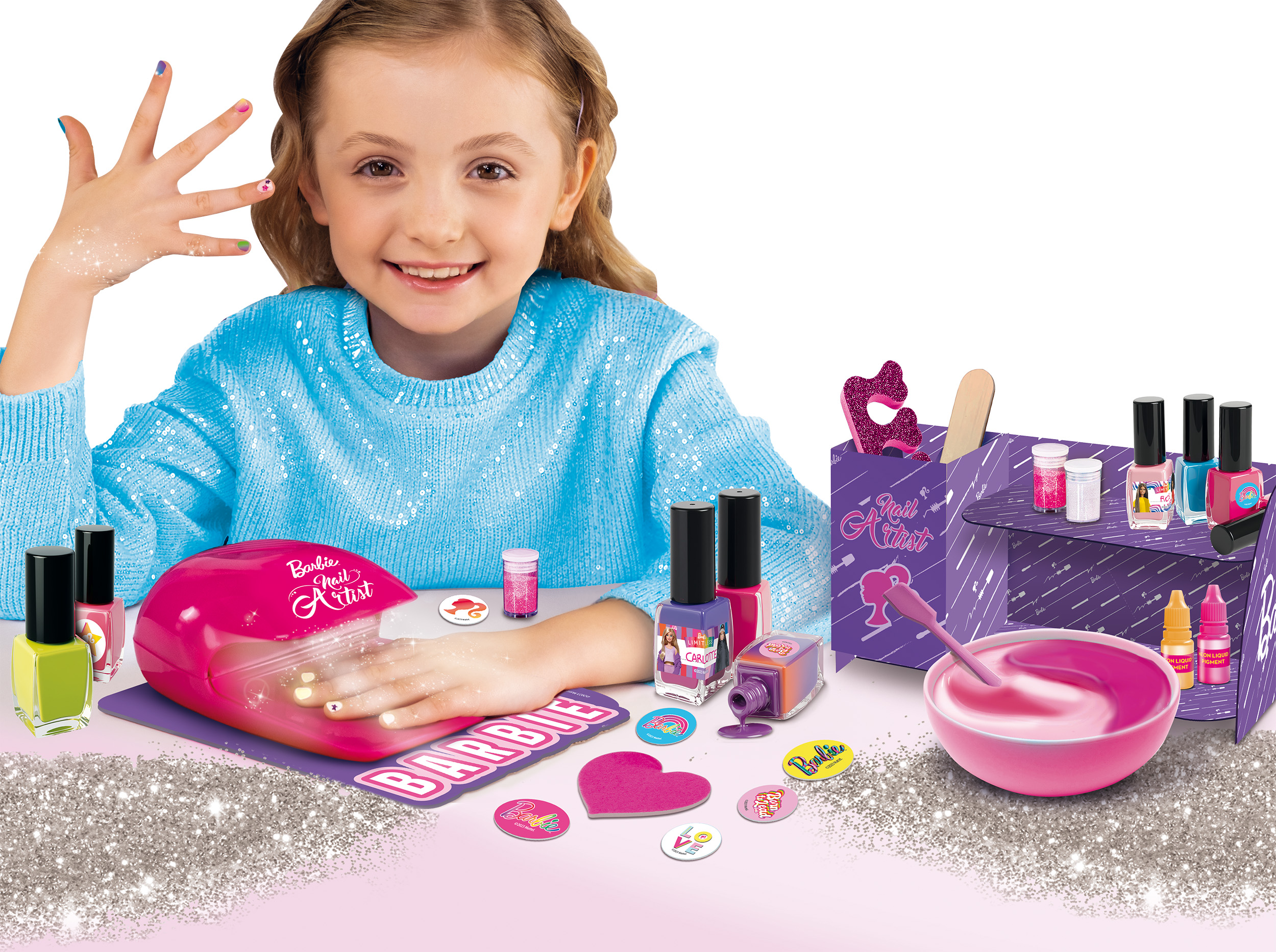 lisciani-barbie-my-trendy-nail-art-colour-change-kit-vernis-enfant image 2