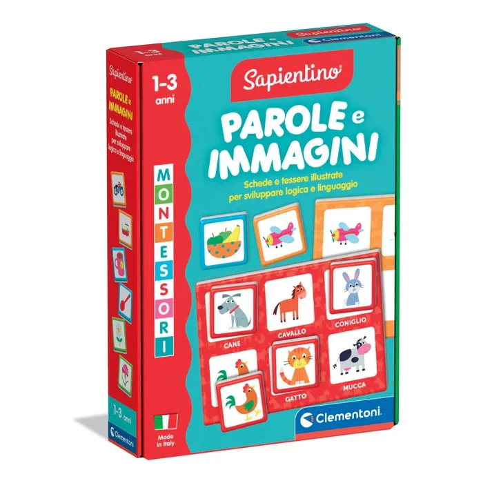 clementoni-montessori-parole-e-immagini-jeu-educatif-images-et-mots-1-3-ans image 1