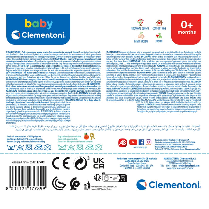 baby-clementoni-easy-peasy-soft-raton-laveur-peluche-d-veil image 5