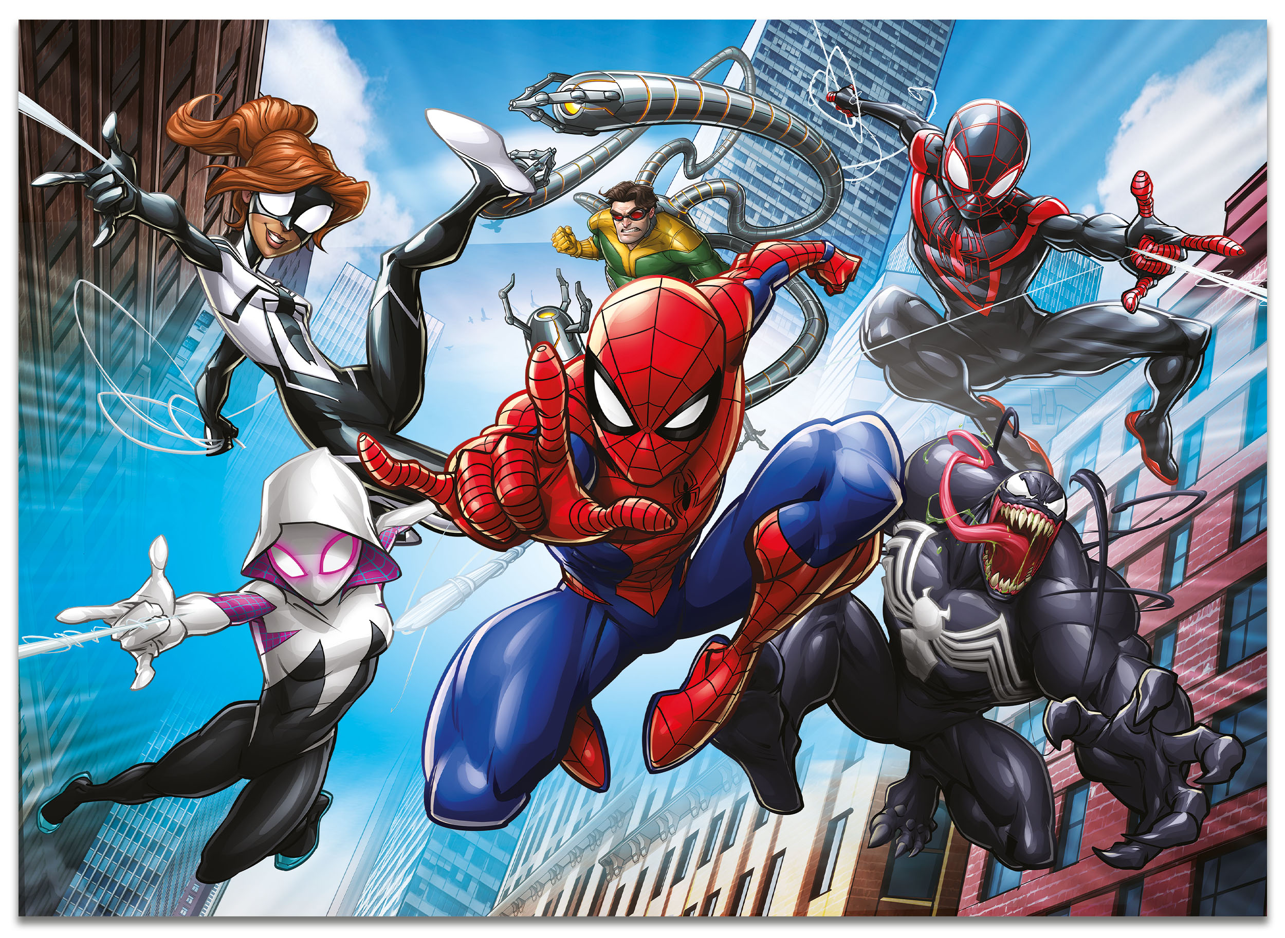 lisciani-marvel-puzzle-df-maxi-floor-4-x-48-spider-man-coffret-4-puzzles image 4