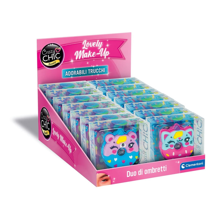 clementoni-crazy-chic-ombretti-bicolor-yummy-mini-coffret-maquillage-donut image 1