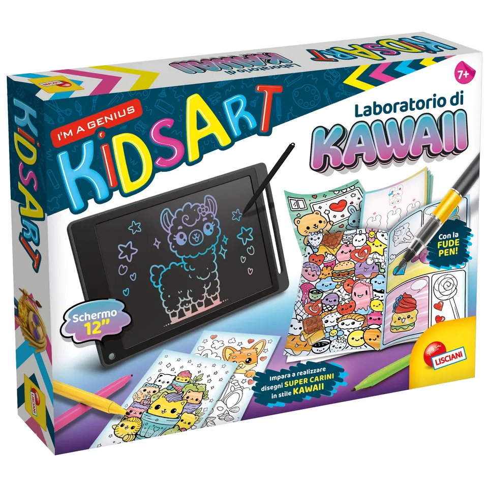 lisciani-i-m-a-genius-laboratoire-kawaii-kit-dessin-avec-tablette-lcd image 1