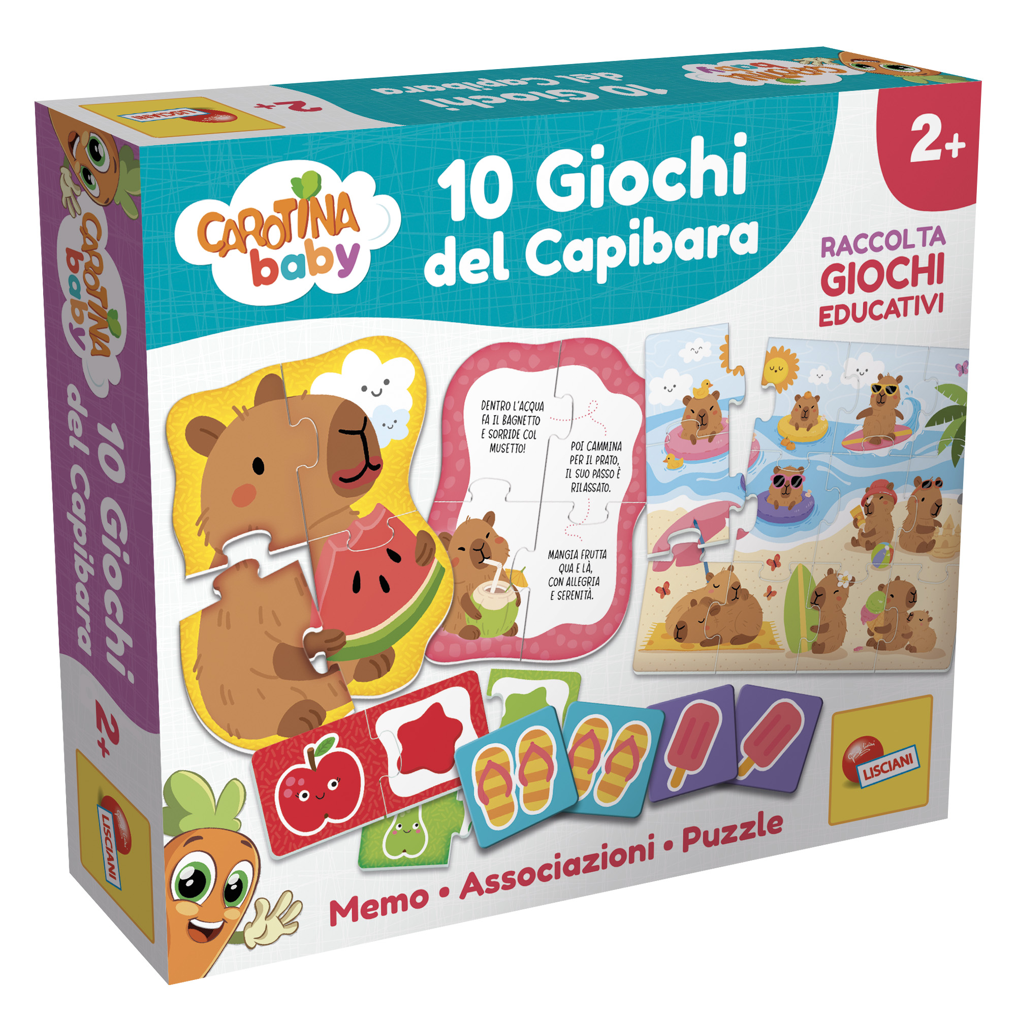 lisciani-carotina-baby-10-jeux-du-capybara-d-s-2-ans image 1