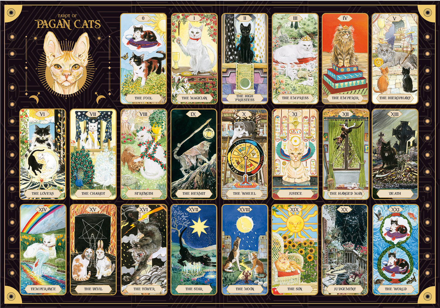 lisciani-puzzle-tarot-cats-puzzle-jeu-de-tarots-chats image 2