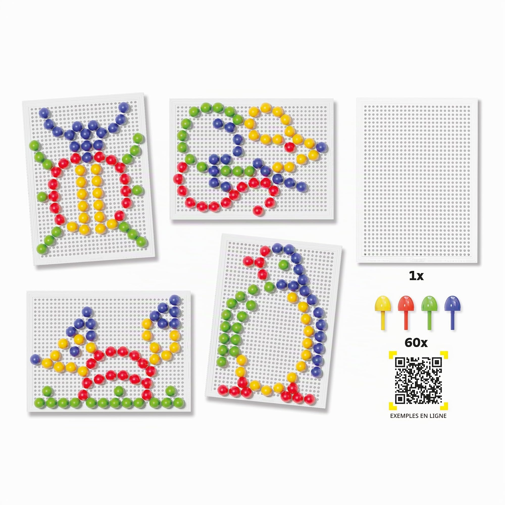 quercetti-fantacolor-tab-basic-mosa-que-60-pions-15-mm-d-s-4-ans image 4