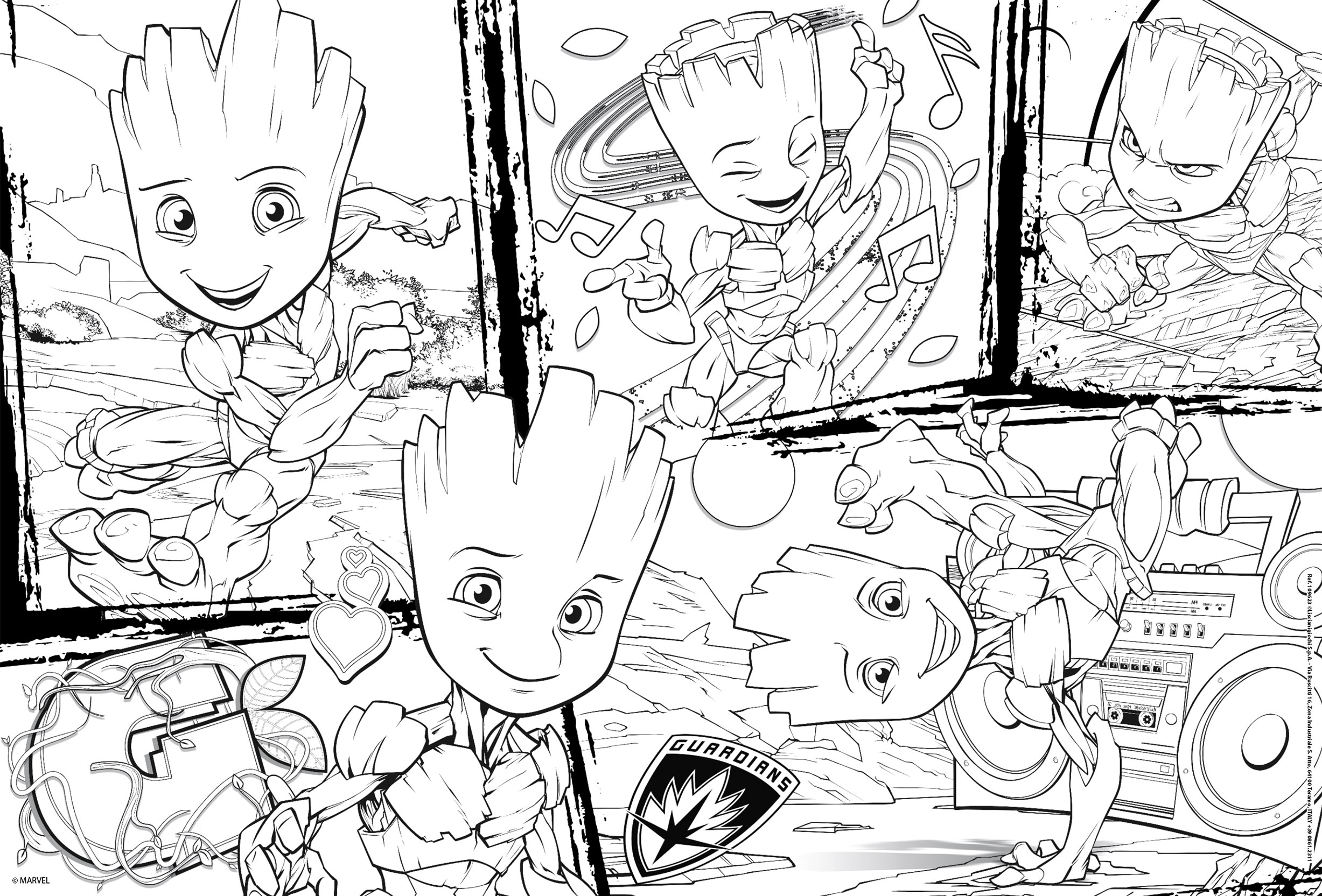 lisciani-marvel-puzzle-df-plus-250-groot image 3