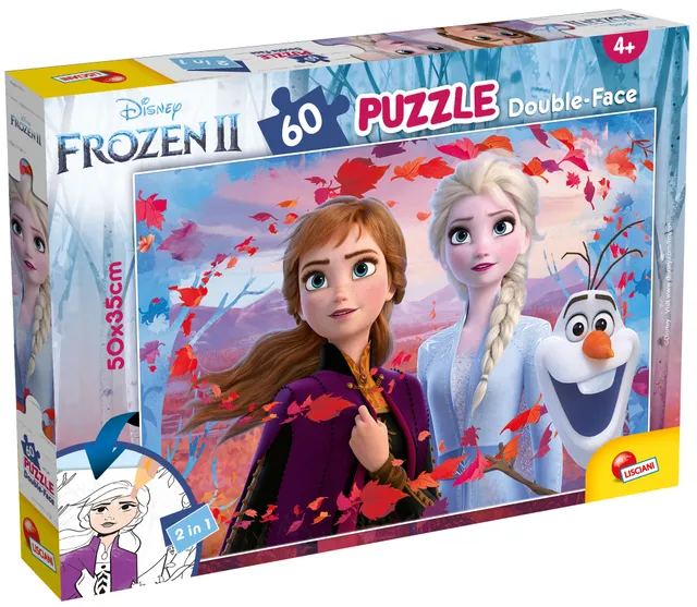 lisciani-disney-puzzle-double-face-plus-60-pi-ces-frozen image 1