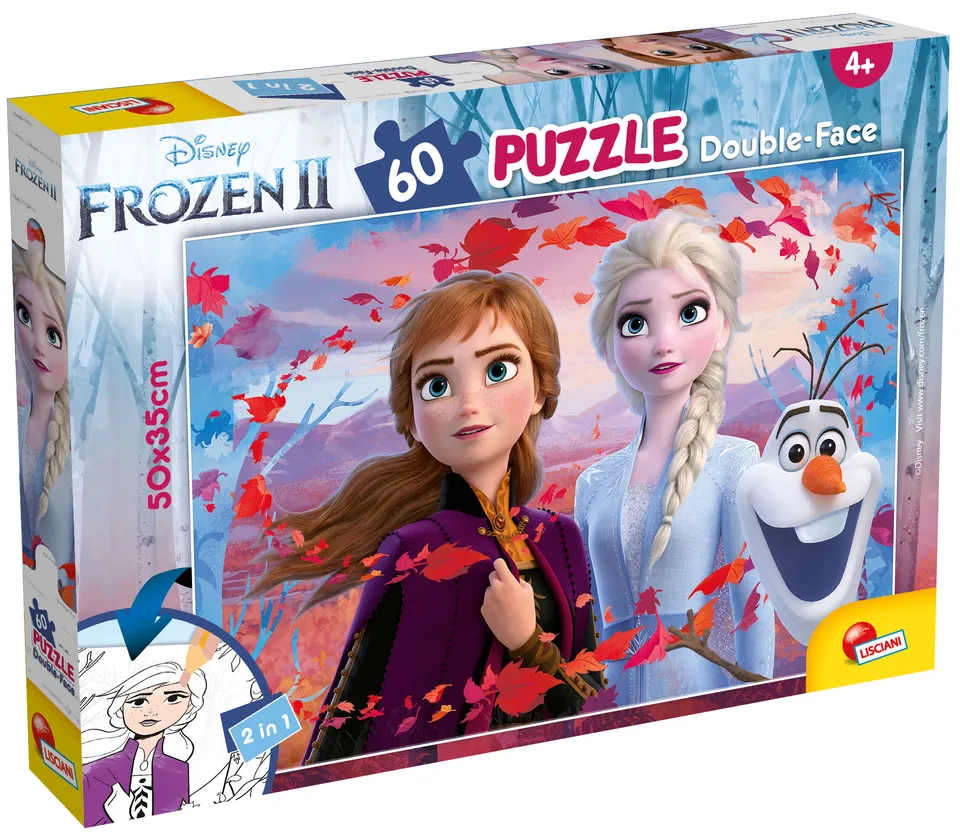 lisciani-disney-puzzle-double-face-plus-60-pi-ces-frozen image 1