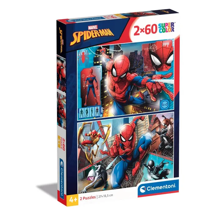 clementoni-spider-man-2-puzzles-60-pi-ces-27-x-19-cm image 1
