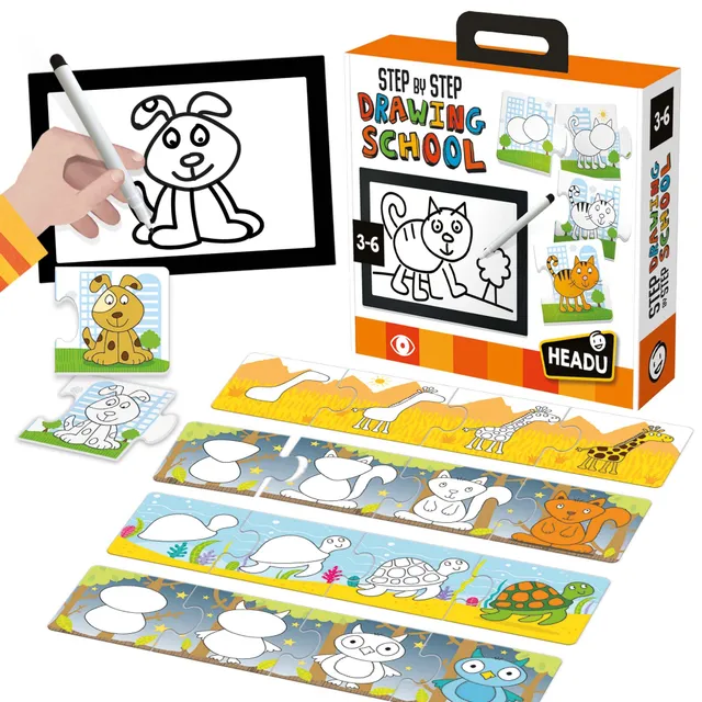 headu-step-by-step-drawing-school-jeu-ducatif-dessin-3-6-ans image 1