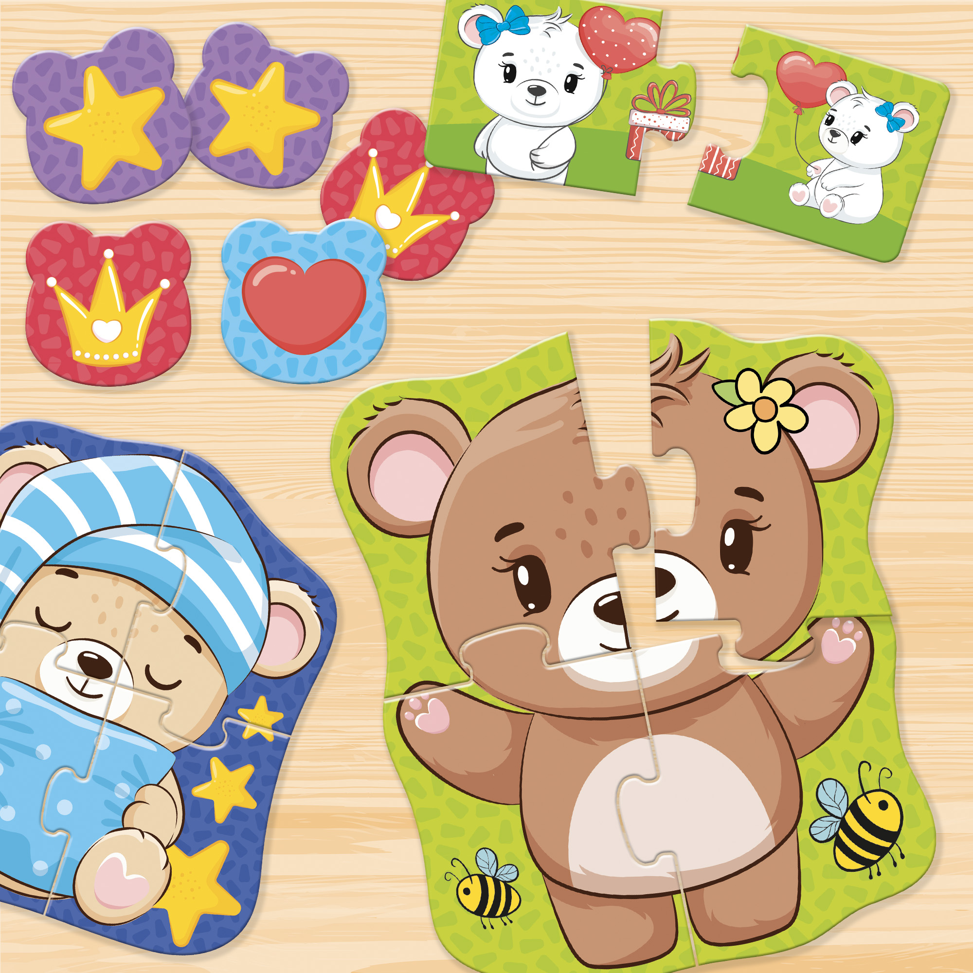 lisciani-carotina-baby-logic-teddy-bears-jeu-logique-b-b-oursons image 3
