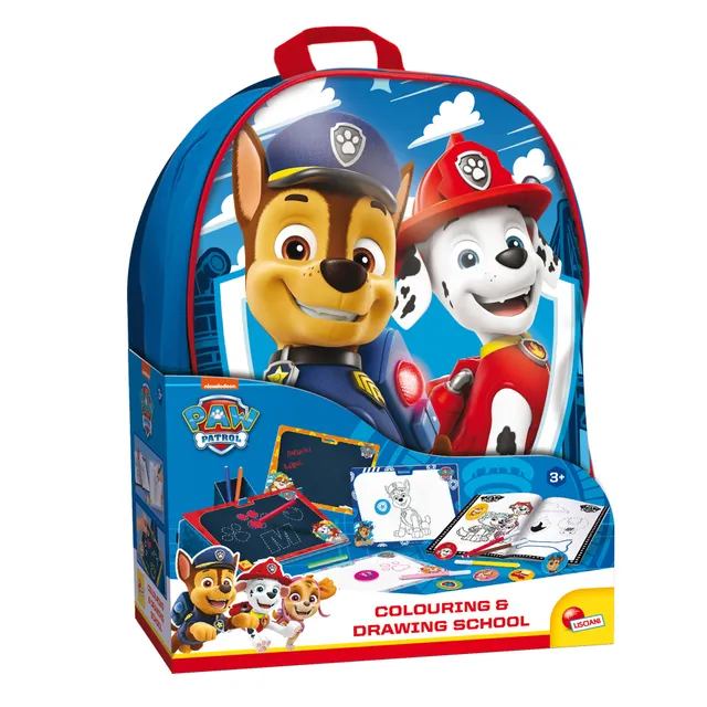 lisciani-paw-patrol-colouring-drawing-school-sac-dos-kit-dessin-pat-patrouille image 1