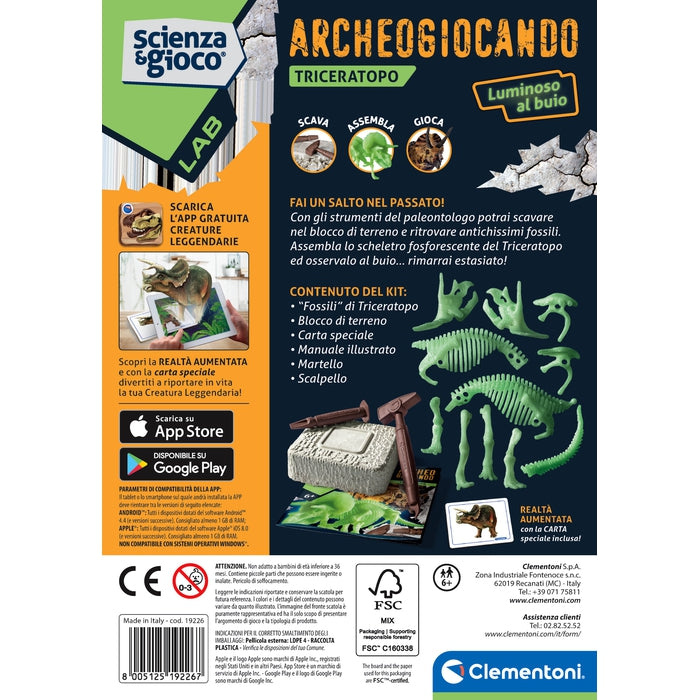 clementoni-archeogiocando-triceratops-lumineux-ra image 6