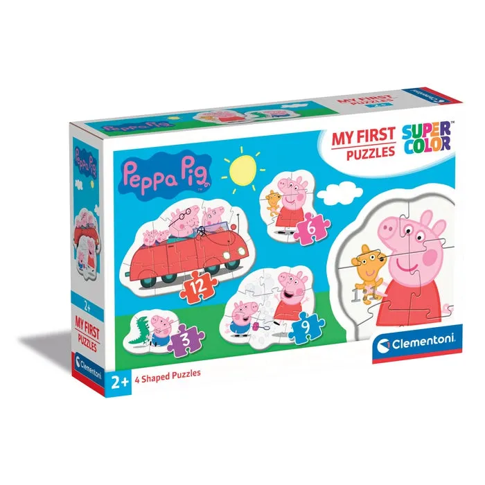 clementoni-peppa-pig-coffret-4-puzzles-enfant-3-6-9-et-12-pi-ces image 1