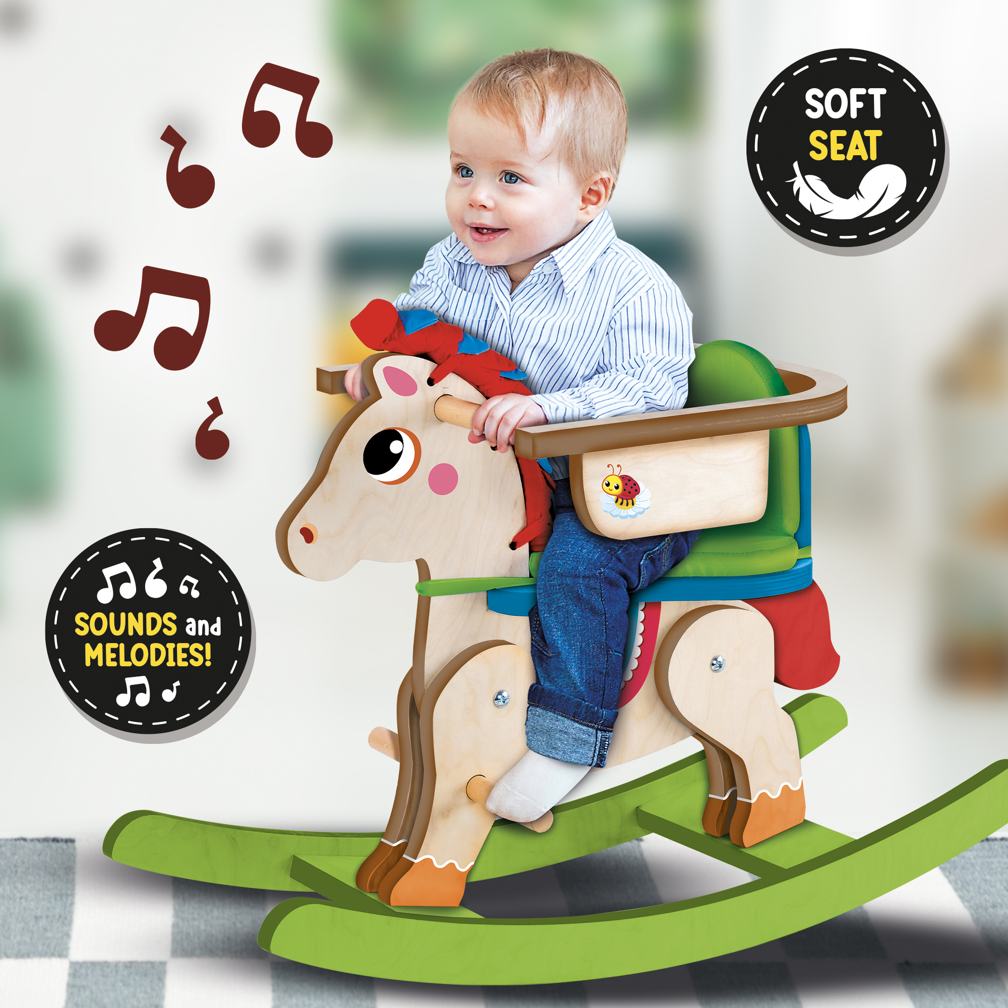 lisciani-montessori-wood-my-baby-pony-cheval-bascule image 4