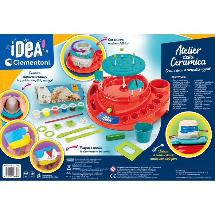 clementoni-idea-atelier-della-ceramica-tour-lectrique-argile-500g image 3