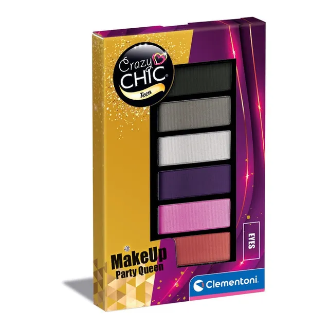 clementoni-crazy-chic-eyeshadow-party-queen-palette-6-ombres-paupi-res image 1