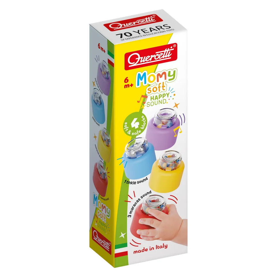 quercetti-4144-momy-soft-happy-sound-4-blocs-hochets-b-b image 1