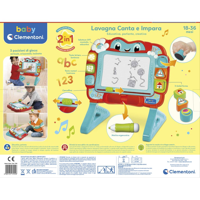 baby-clementoni-lavagna-canta-e-impara-tableau-interactif-2-en-1 image 7