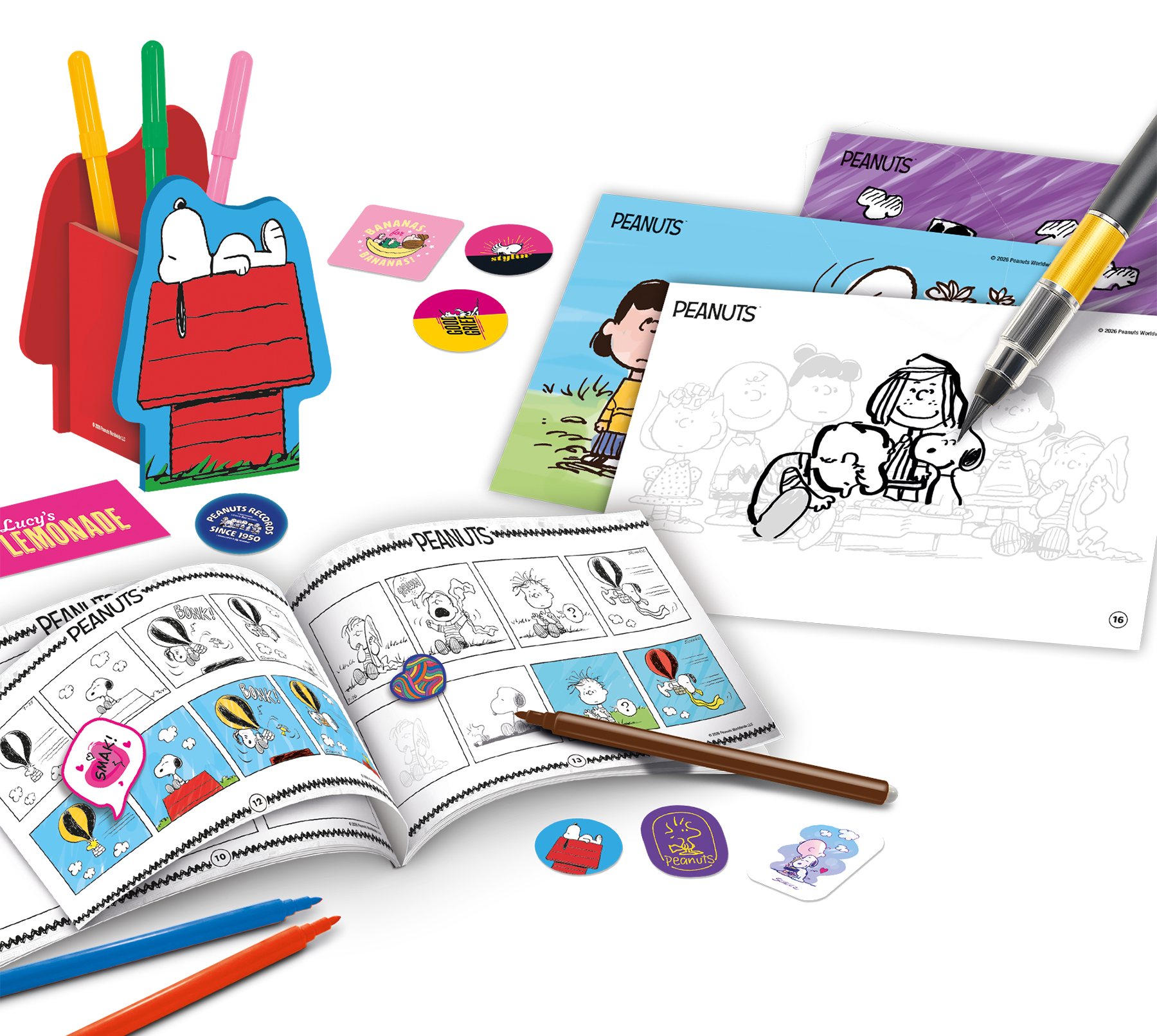 lisciani-peanuts-comics-school-kit-cole-de-bd-snoopy image 2