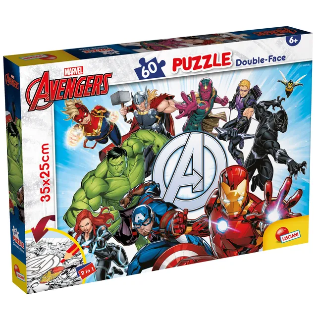 lisciani-marvel-avengers-puzzle-double-face-m-plus-60 image 1