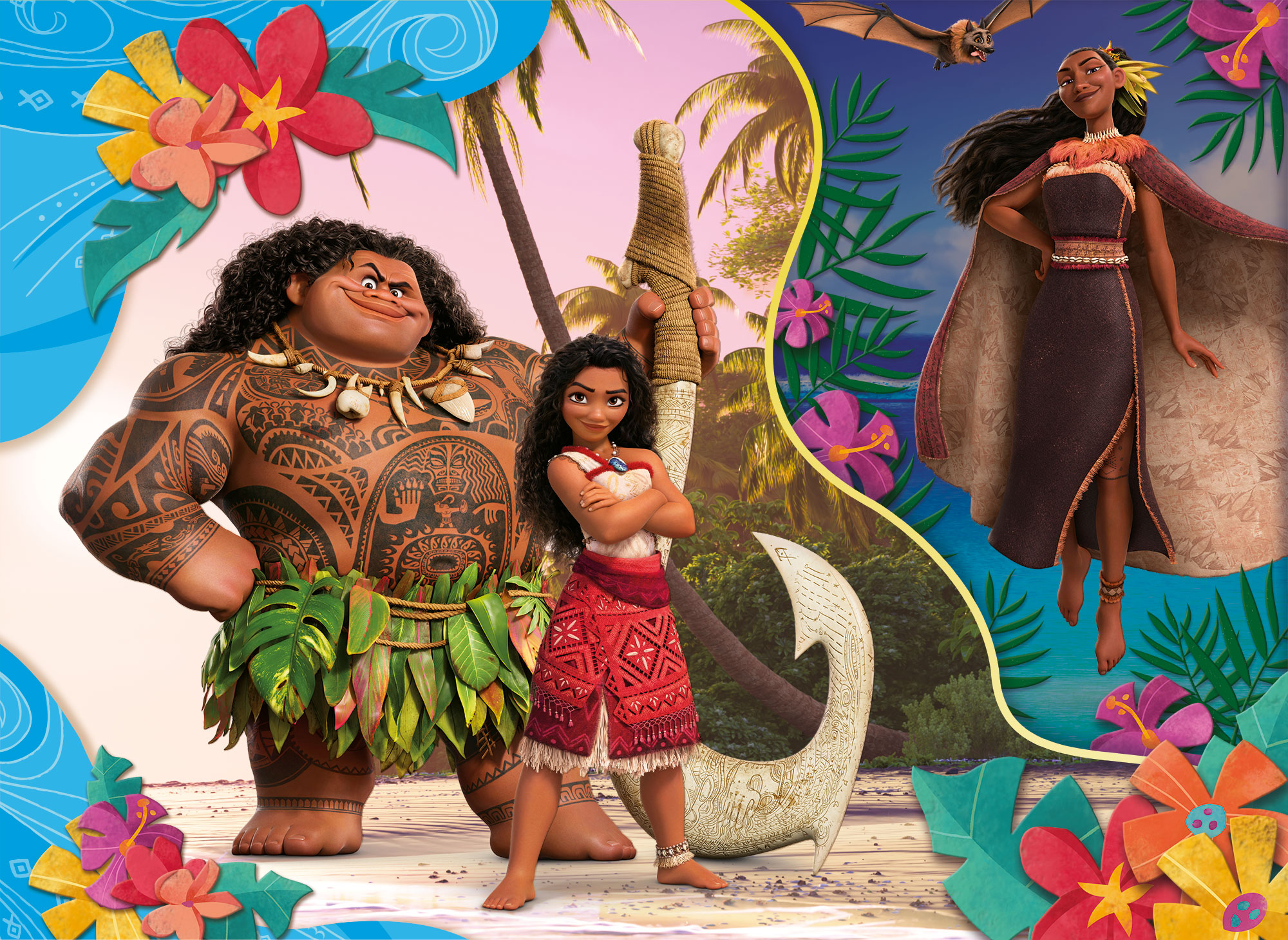 lisciani-disney-eco-puzzle-double-face-60-pi-ces-oceania-2 image 2