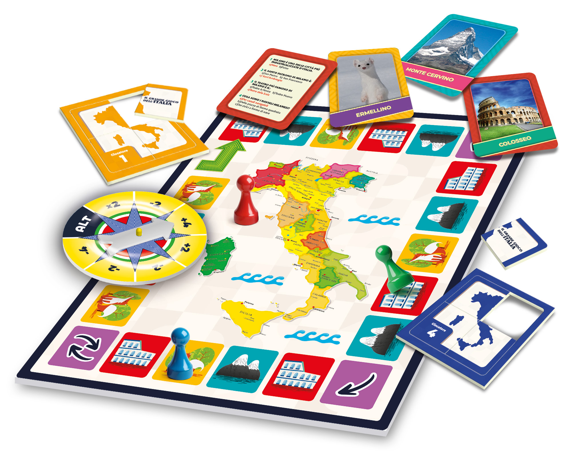 lisciani-i-m-a-genius-il-grande-gioco-dell-italia-jeu-de-quiz-photo-puzzle-sur-l image 3